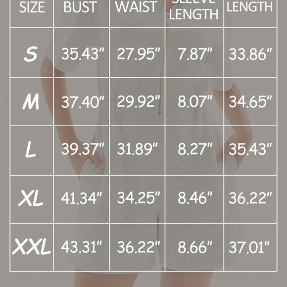 Casual Gray Zip-Up Romper - Picture 5 of 5